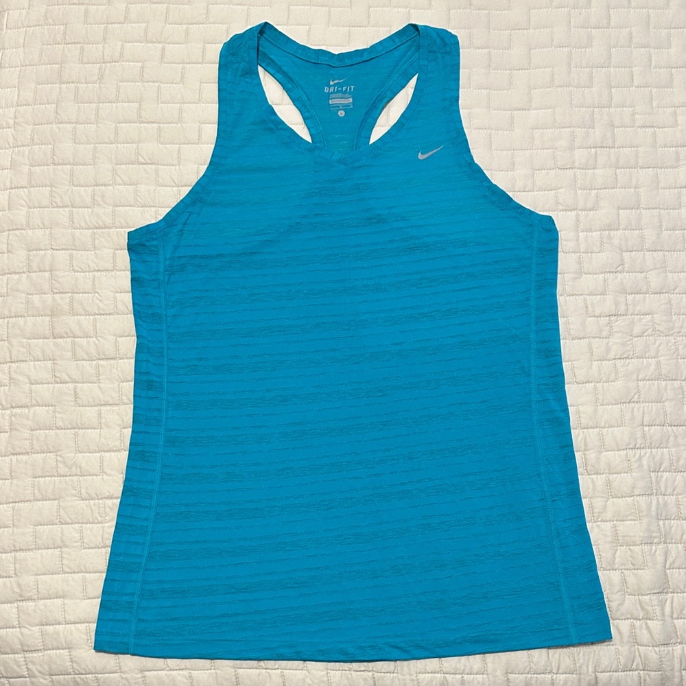 Nike Turquoise Athletic Tank Top